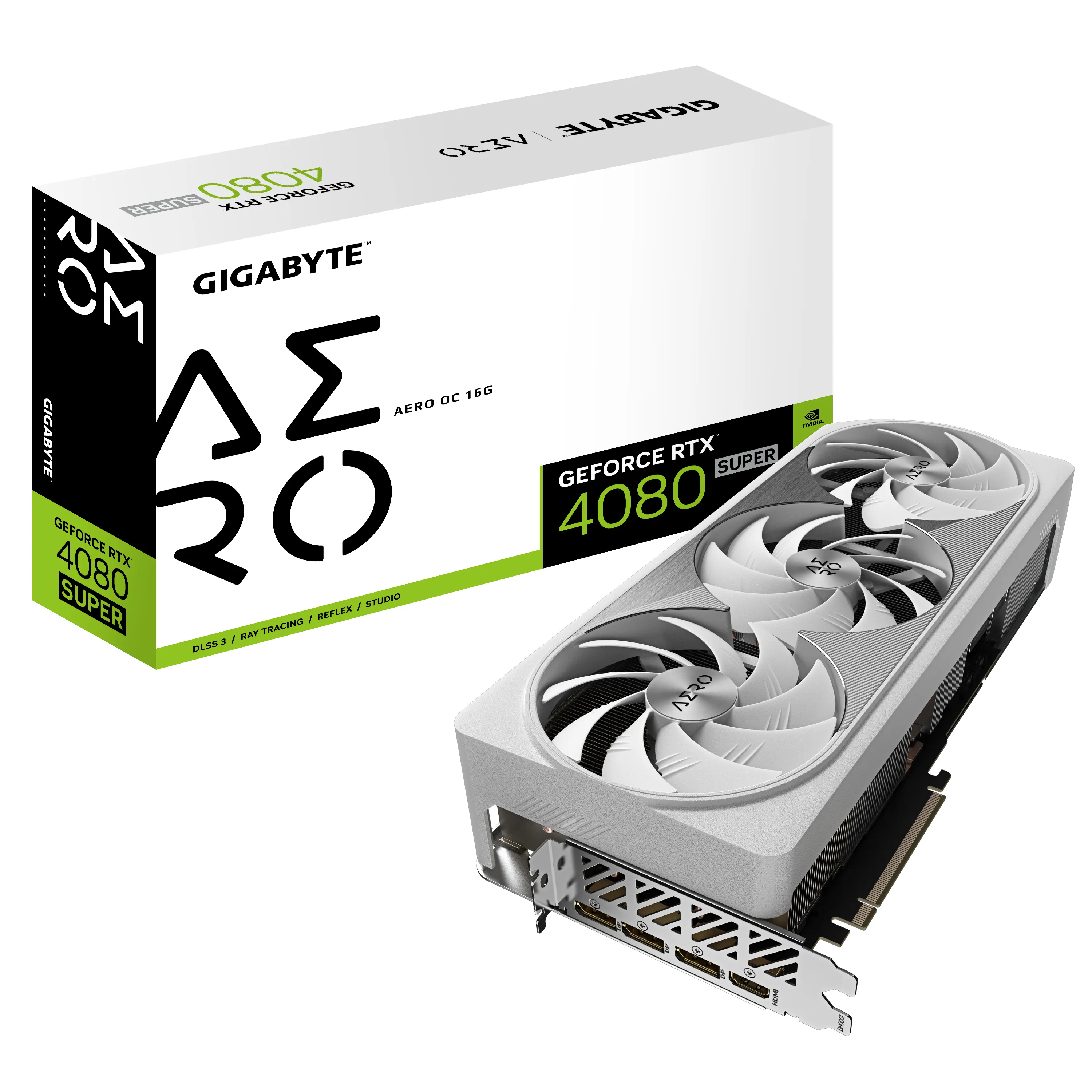 Gigabyte GeForce RTX 4080 SUPER Aero OC 16 Gt -näytönohjain