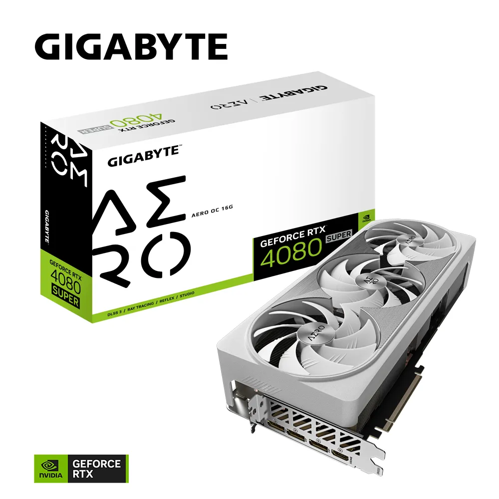 Gigabyte GeForce RTX 4080 SUPER Aero OC 16 Gt -näytönohjain