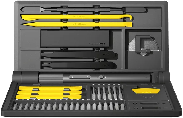 Hoto Precision Pro -ruuvimeisselisarja, Musta