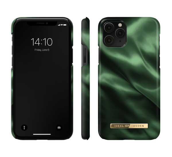 iDeal of Sweden Fashion Case, iPhone 11 Pro/XS/X -suojakuori, Emerald Satin