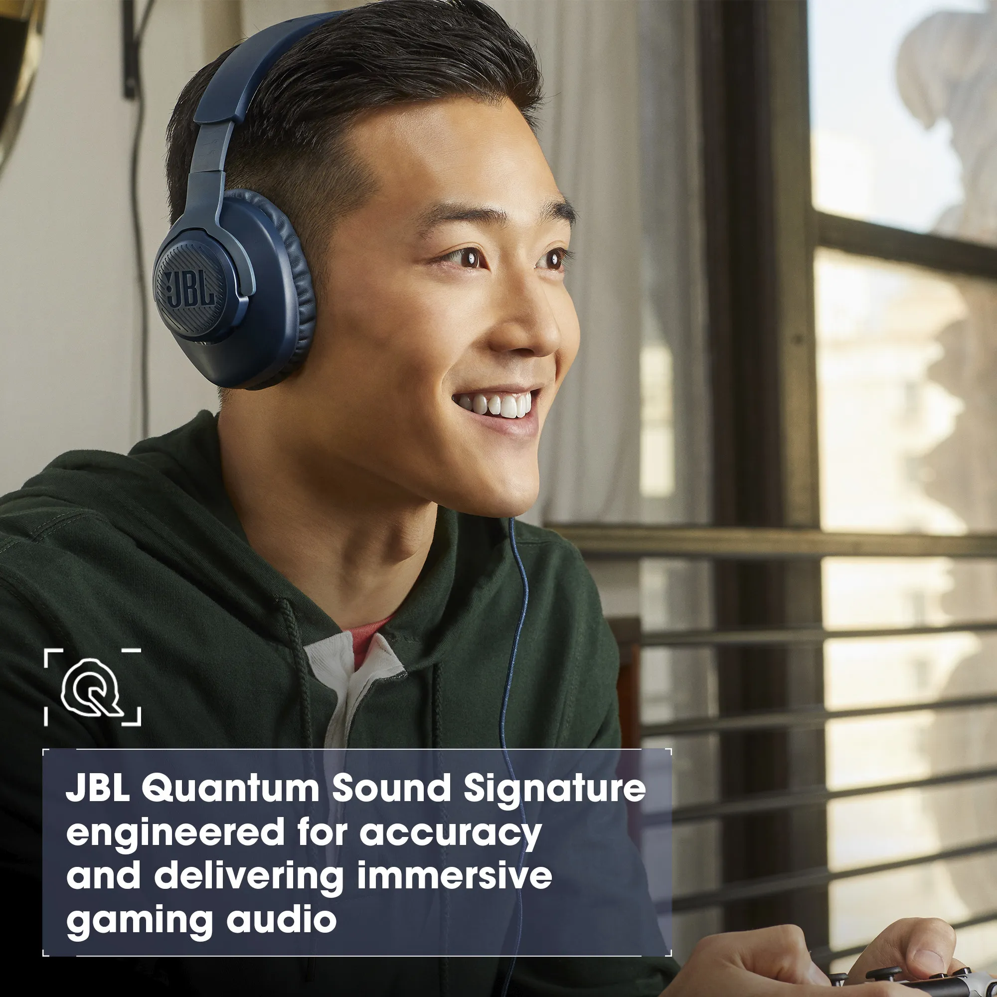 JBL Quantum 100 - gaming headset, white