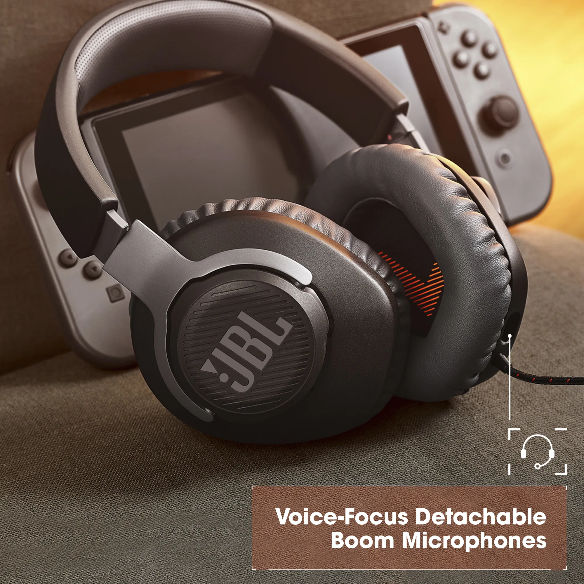 JBL Quantum 100 - gaming headset, white