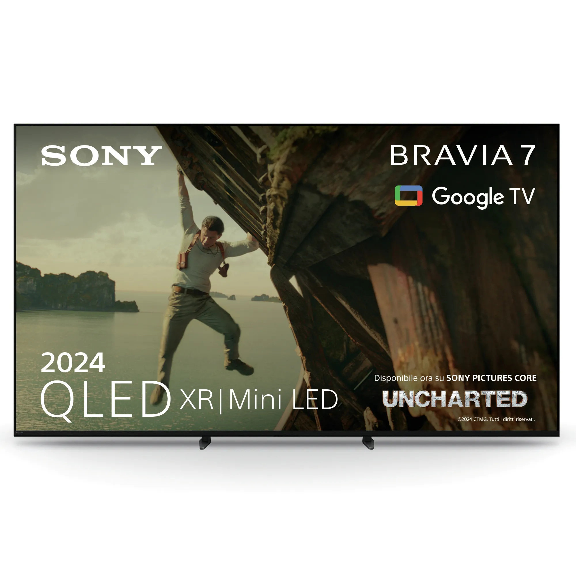 Sony Bravia 7 K85XR70PAEP 85" 4K Mini LED Google TV, 120 Hz, Dolby Vision, HDR10