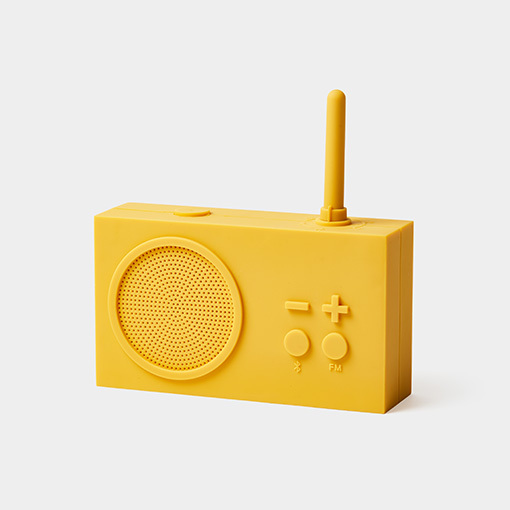 LEXON TYKHO3 FM radio and wireless speaker yellow