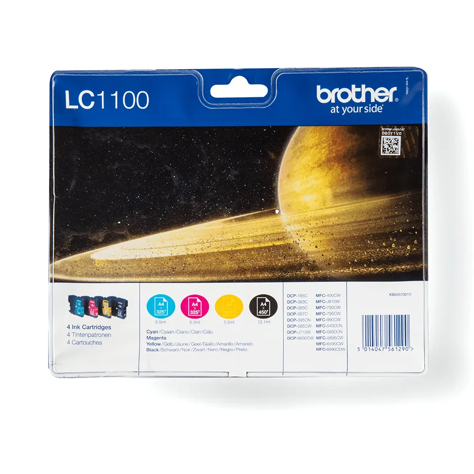 Brother  LC1100VALBP - ink cartridge, Black, Cyan, Magenta, Yellow