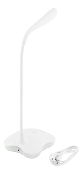 NORDIC HOME CULTURE LGT-003, 2-i-1 LED bordslampa, 160lm, USB, vit