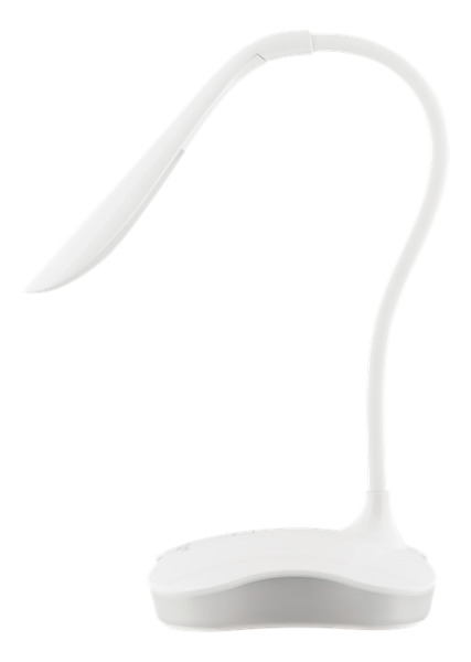 NORDIC HOME CULTURE LGT-003, 2-i-1 LED bordslampa, 160lm, USB, vit