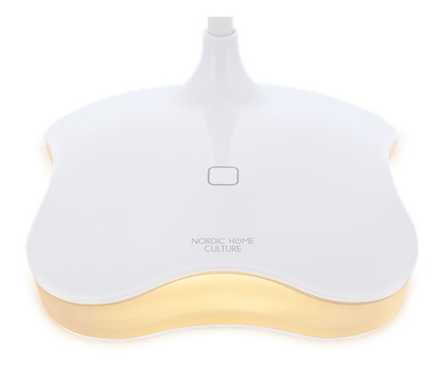 NORDIC HOME CULTURE LGT-003, 2-i-1 LED bordslampa, 160lm, USB, vit