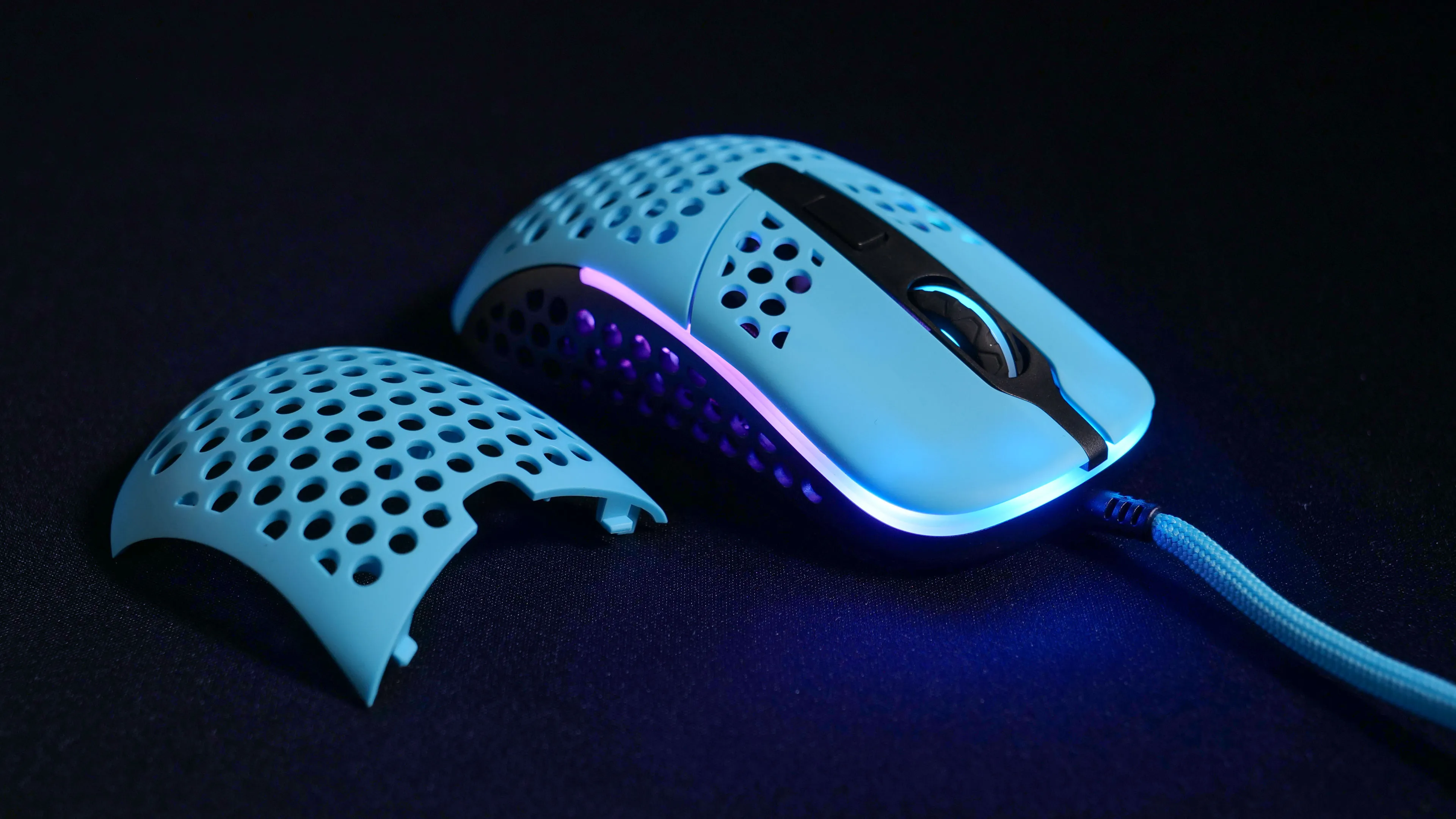 Xtrfy M42 RGB Wired Gaming Mouse, Miami Blue