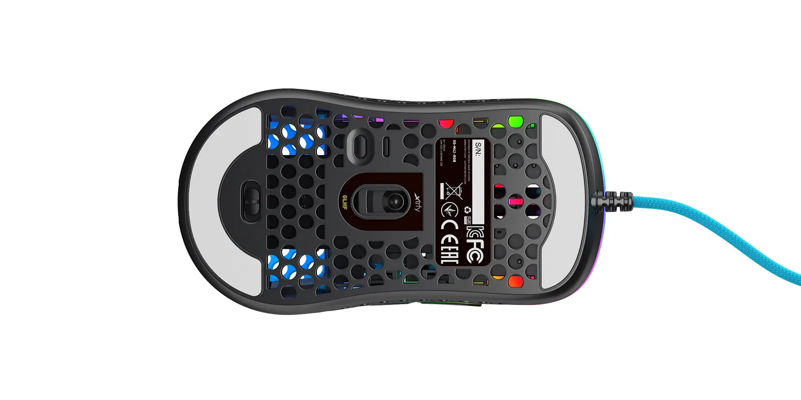 Xtrfy M42 RGB Wired Gaming Mouse, Miami Blue