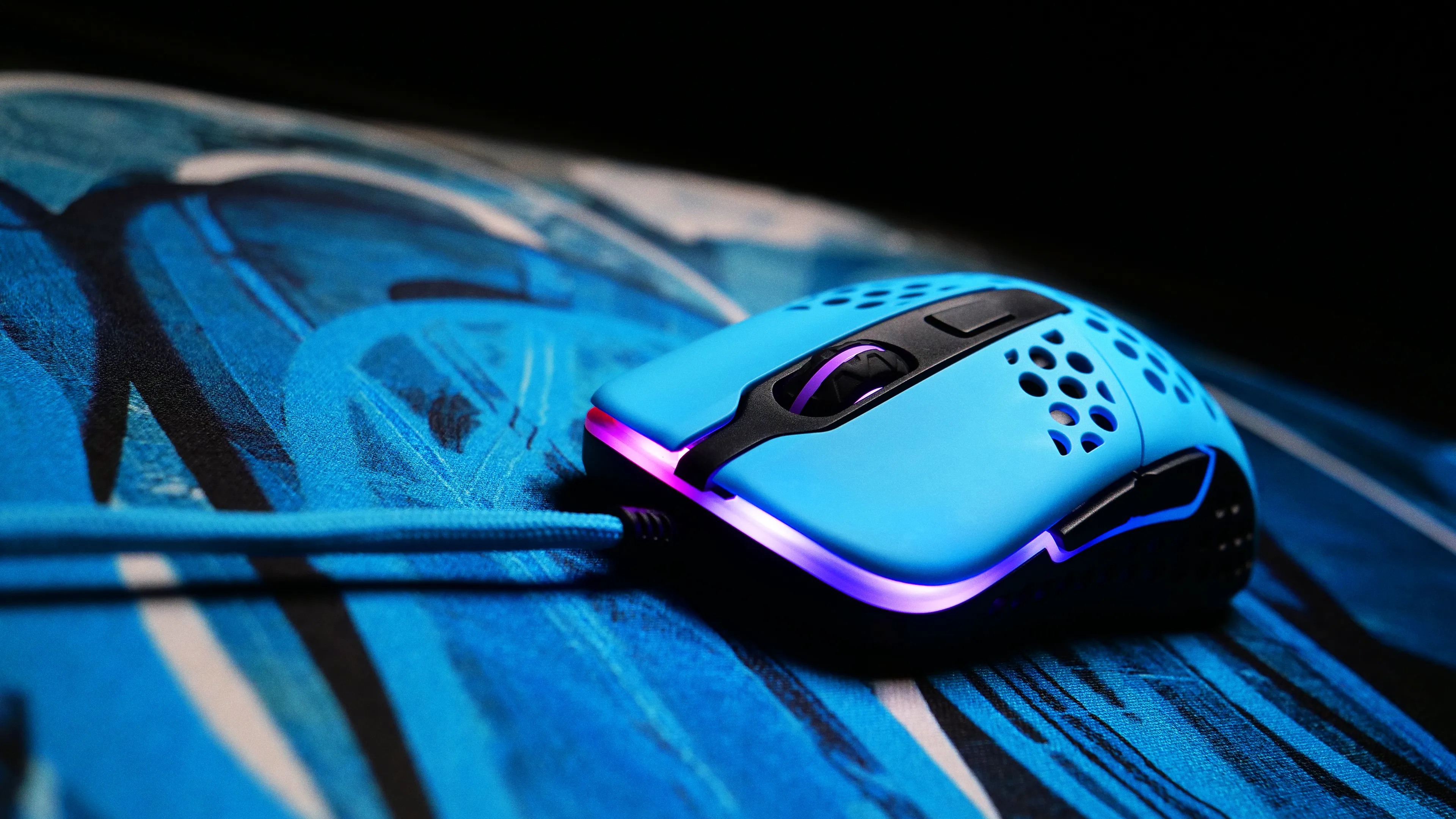 Xtrfy M42 RGB Wired Gaming Mouse, Miami Blue