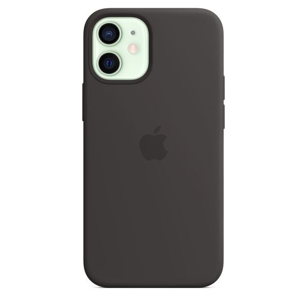 Apple iPhone 12 mini, MagSafe - silicone case, Black