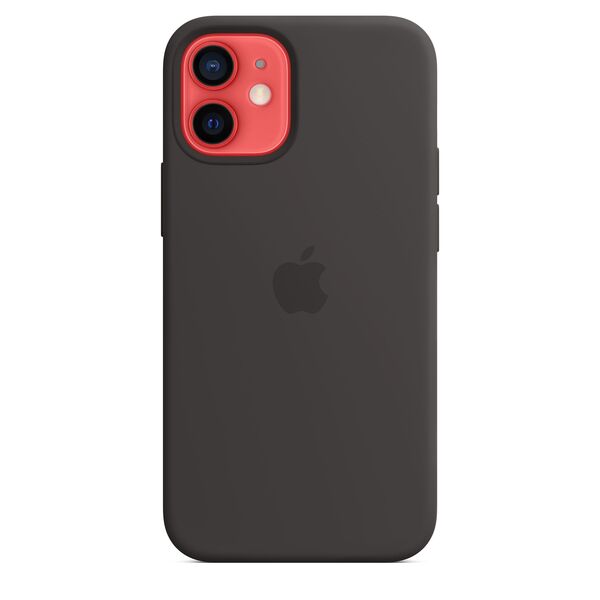 Apple iPhone 12 mini, MagSafe - silicone case, Black