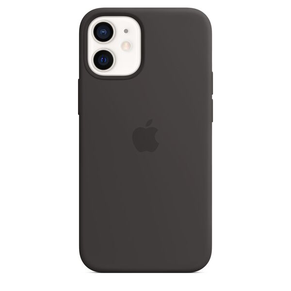 Apple iPhone 12 mini, MagSafe - silicone case, Black