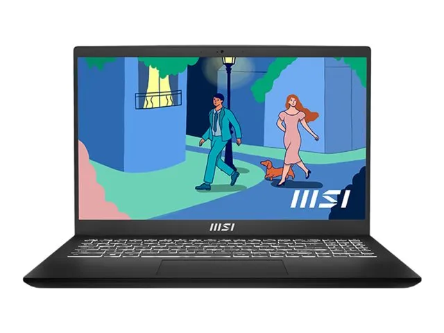 MSI 15.6&quot; Modern 15. AMD Ryzen 7 7730U, 16GB RAM, 512GB SSD, Windows 11 Home - notebook, Black