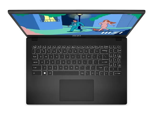 MSI 15.6&quot; Modern 15. AMD Ryzen 7 7730U, 16GB RAM, 512GB SSD, Windows 11 Home - notebook, Black