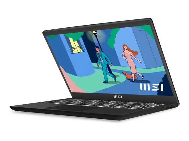MSI 15.6&quot; Modern 15. AMD Ryzen 7 7730U, 16GB RAM, 512GB SSD, Windows 11 Home - notebook, Black