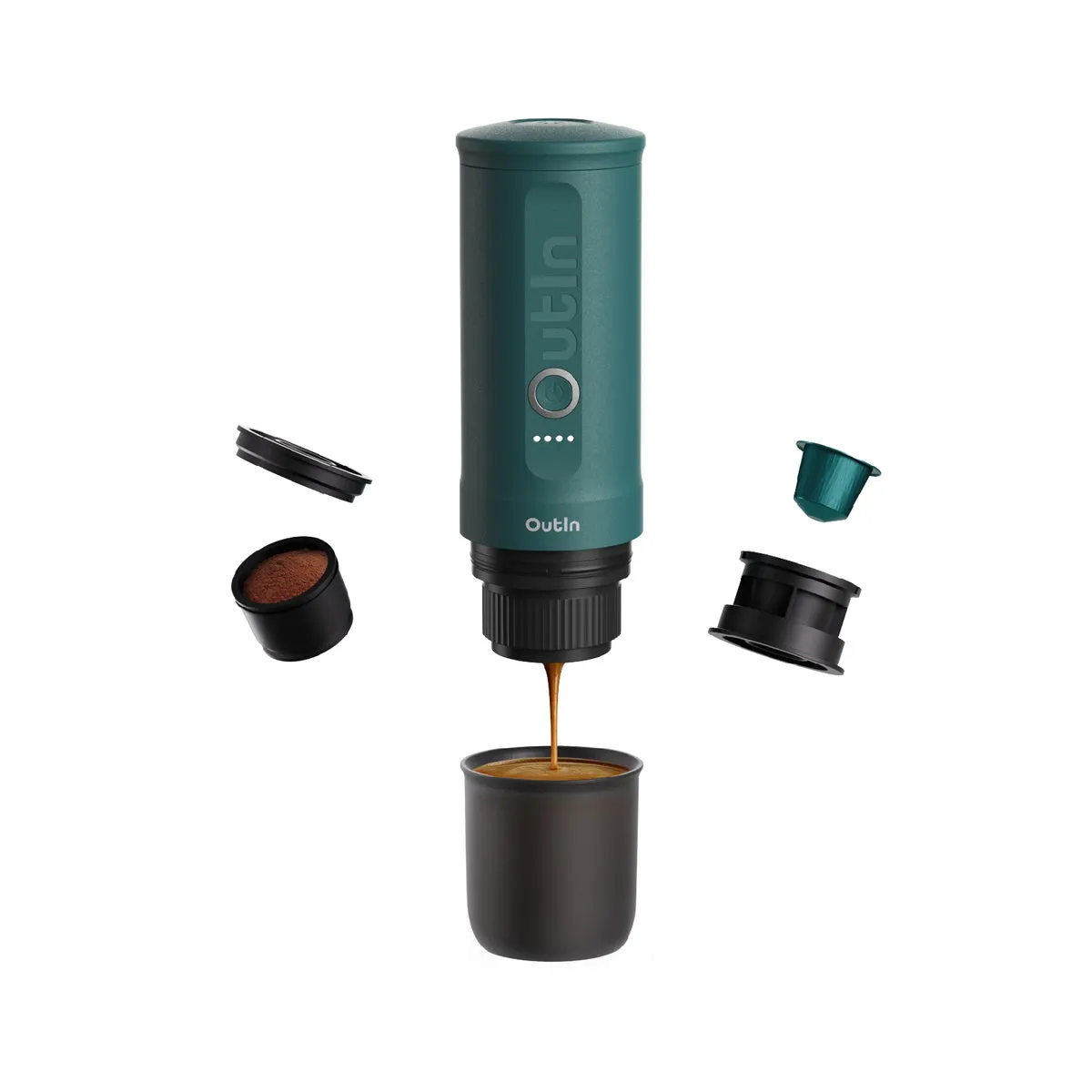 OutIn Nano Portable - espresso maker, OutIn Teal