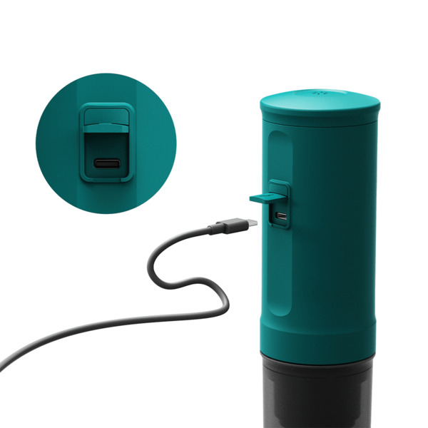 OutIn Nano Portable -espressokeitin, Sinivihre&auml;