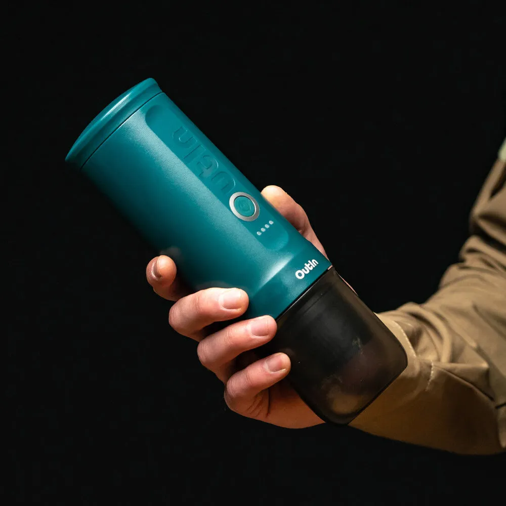 OutIn Nano Portable - espressobryggare, Bl&aring;gr&ouml;n