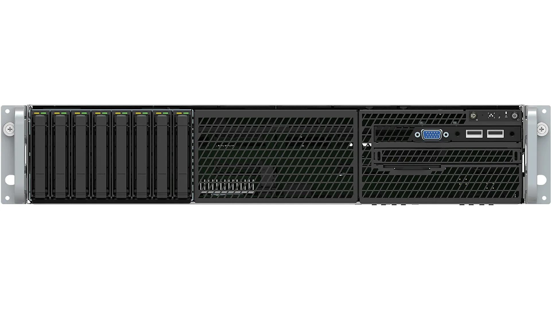 Intel Server System R2208WFTZSR - Palvelin - telineasennettava - 2U - 2-teinen - RAM 0 GB - SATA - pikavaihto 2.5" - ei kiintolevy&auml; - GigE, 10 GigE - monitori: