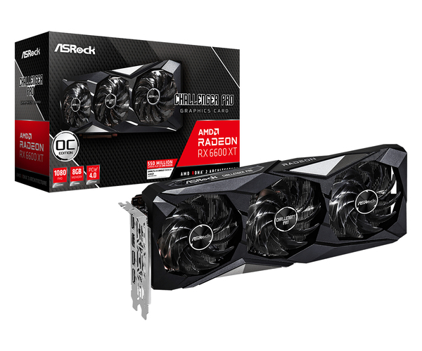 ASRock Radeon RX 6600 XT Challenger Pro 8 Gt -n&auml;yt&ouml;nohjain
