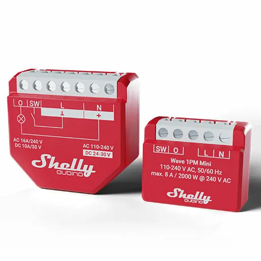 Shelly Qubino Wave 1PM Mini - smart relay switch, Z-Wave