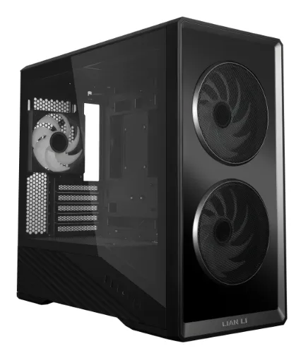 Lian Li Vector V150INFX Micro-ATX Case with window and RGB lighting, Black