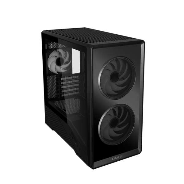 Lian Li Vector V150INFX Micro-ATX Case with window and RGB lighting, Black