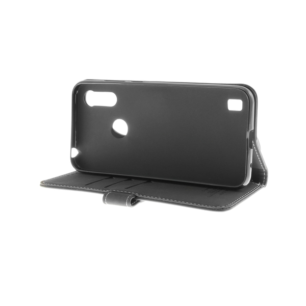 Insmat Exclusive Flipcase Moto 6Es, musta