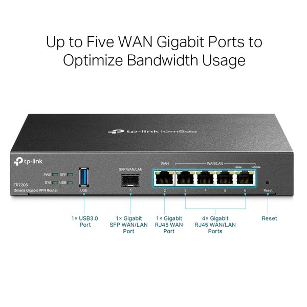 TP-Link SafeStream Gigabit Multi-WAN VPN Router