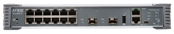 EX2300 Compact Fanless 12-port 10/100/1000BaseT, 2 x 1/10G SFP/SFP+ (optics sold separately)