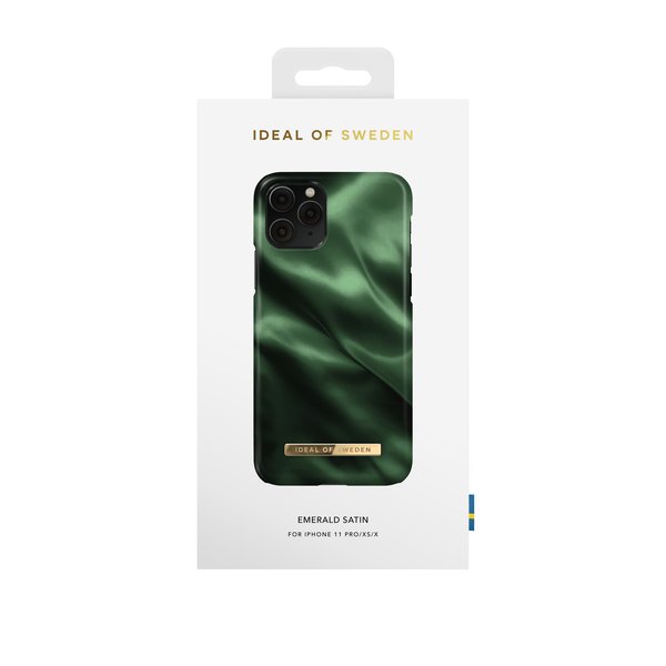iDeal of Sweden Fashion Case, iPhone 11 Pro/XS/X - Case, Emerald Satin