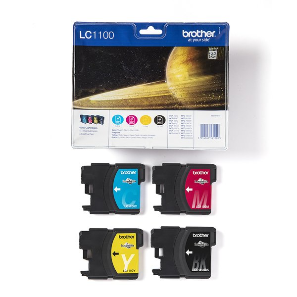 Brother  LC1100VALBP - ink cartridge, Black, Cyan, Magenta, Yellow