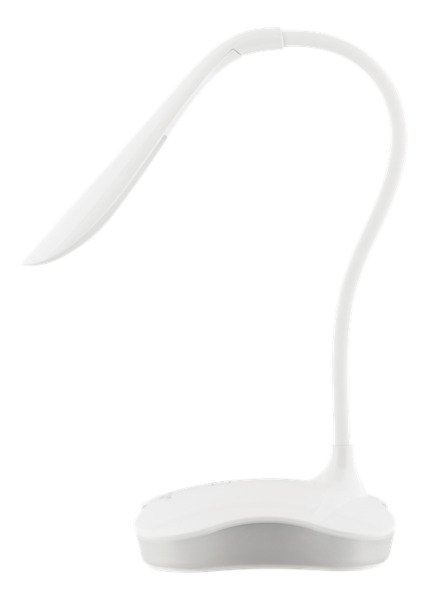 NORDIC HOME CULTURE LGT-003, 2-i-1 LED bordslampa, 160lm, USB, vit