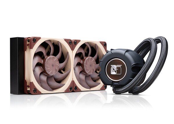 Noctua NL-LC1-24 240 mm nestej&auml;&auml;hdytysj&auml;rjestelm&auml; prosessorille, ruskea / beige