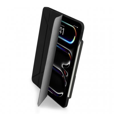 Pipetto iPad Pro 13 (2024) Origami No3 Pencil - case, black