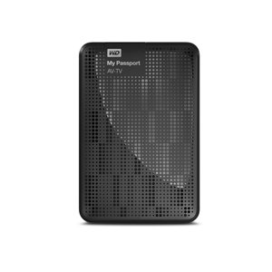 WD My Passport AV-TV 500GB - External HDD, Black