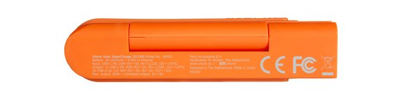 Xtorm Aurinkovaravirtal&auml;hde 4.5W 10.000mAh USB-C PD 20W -varavirtal&auml;hde, Musta/Oranssi