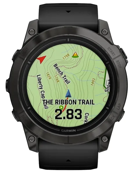 Garmin epix Pro (Gen 2) Sapphire Edition 51mm AMOLED -urheilukello, carbon gray dlc titanium