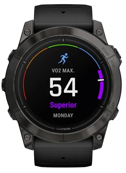 Garmin epix Pro (Gen 2) Sapphire Edition 51mm AMOLED -urheilukello, carbon gray dlc titanium