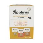 Applaws Chicken Selection in Broth, V&aring;tfoder f&ouml;r katt, Adult, 12 x 70 g