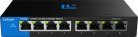 Linksys LN2308P-KE - Ohanterad 8-portars 2,5 gigabit Power over Ethernet-switch, Svart