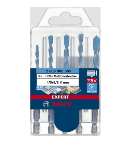Bosch Expert HEX-9 MultiConstruction Borebits&aelig;t Roterende st&oslash;dbor Roterende bor St&oslash;dskruetr&aelig;kker Skruetr&aelig;kker
