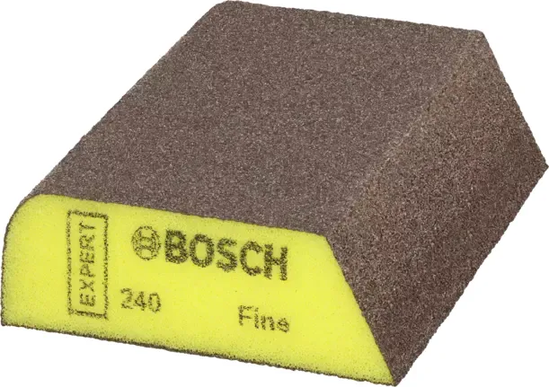 Bosch EXPERT S470 Combi sanding block, fine, sanding sponge (yellow, 97 x 69 x 26mm)