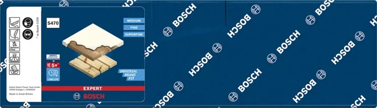 Bosch EXPERT S470 Combi sanding block, fine, sanding sponge (yellow, 97 x 69 x 26mm)