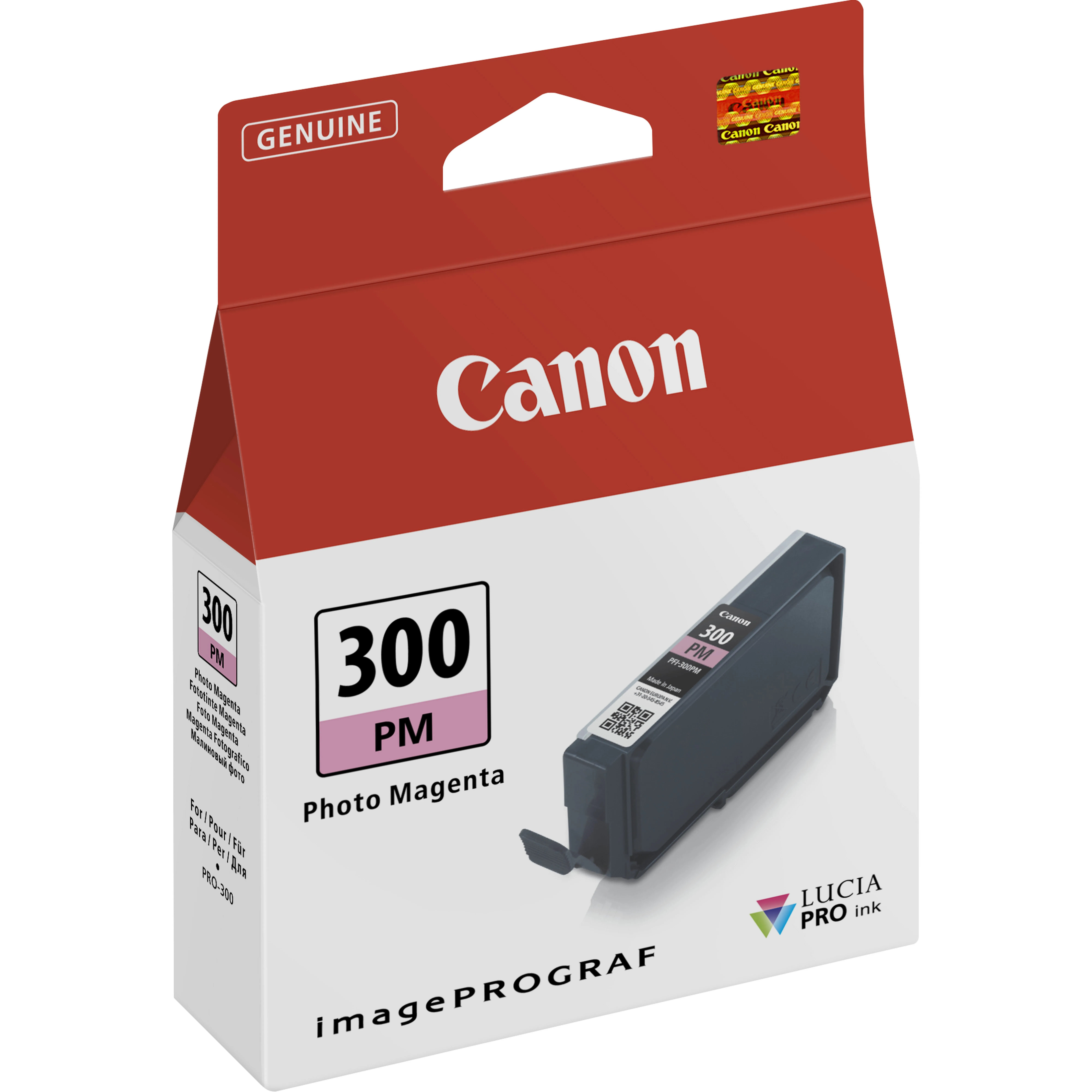 Canon PFI-300 Ink Cartridge, Photo Magenta