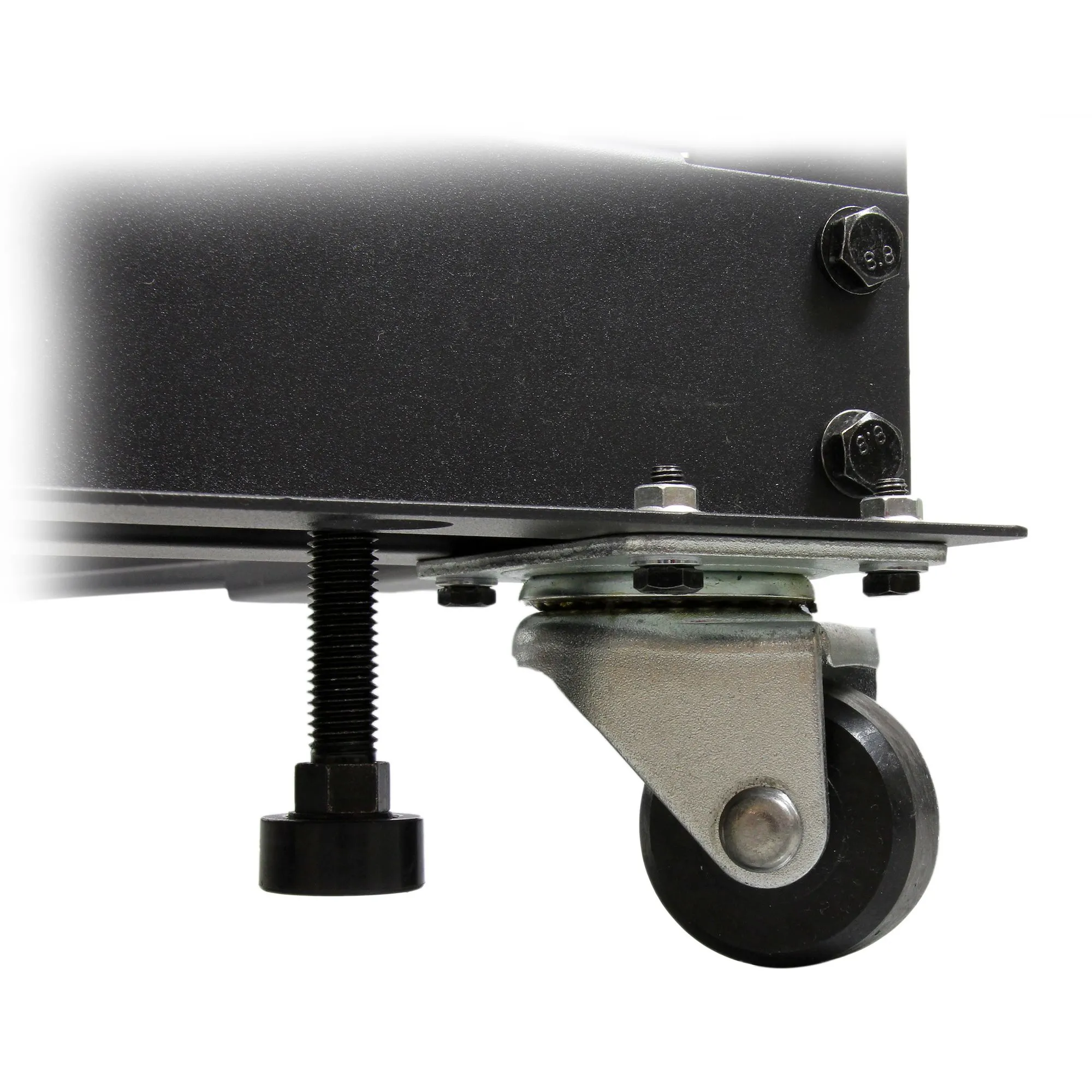 STARTECH.COM 18U Open Frame Rack - 4 Post - 22-40in. Adjustable Depth - 1200lb. Weight Capacity - w/ Casters and Cable Hooks