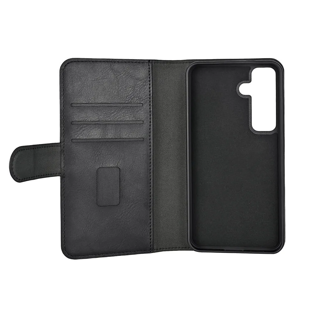 GEAR Wallet, Galaxy S24 - 2-in-1 lompakkokotelo, Musta