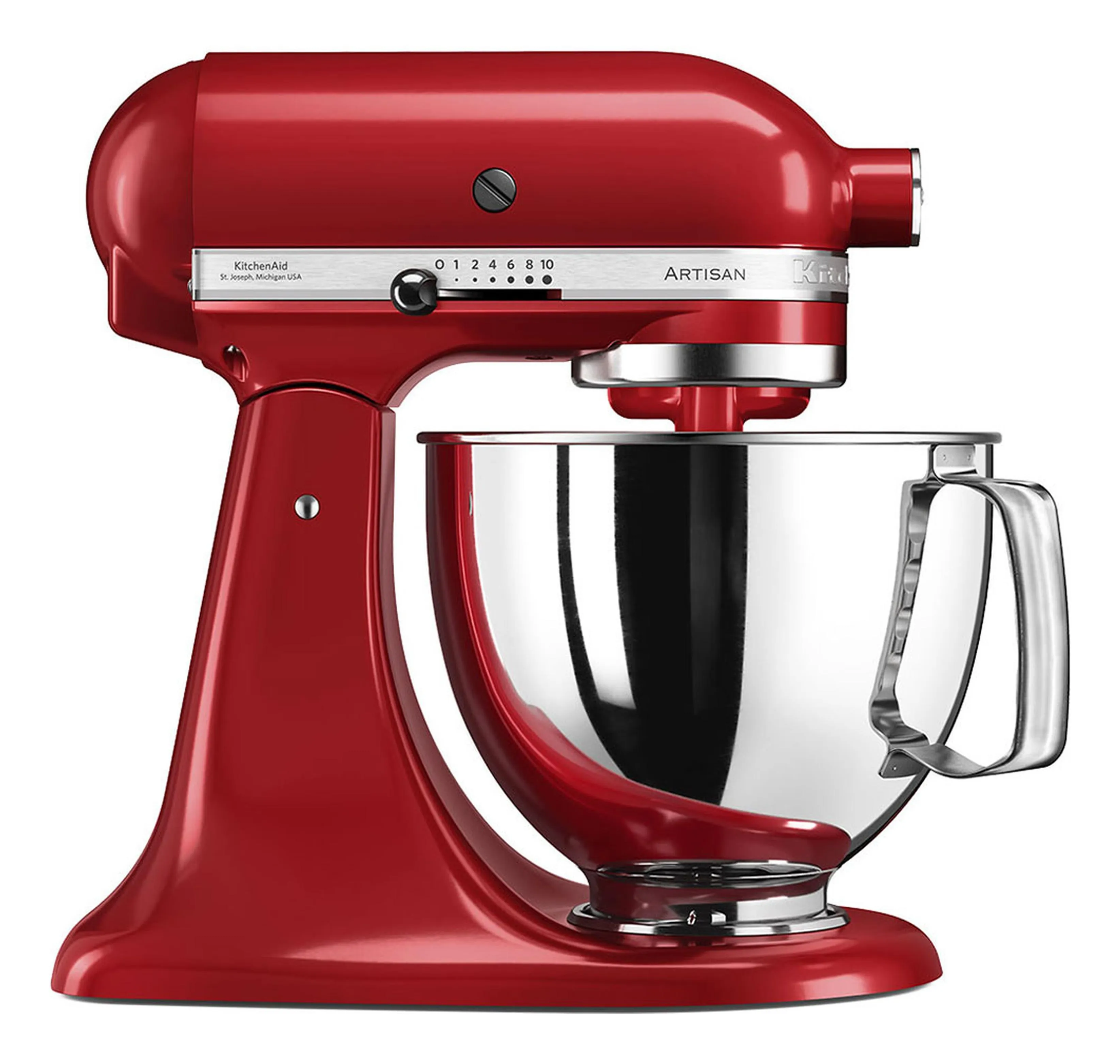 KitchenAid Artisan 5KSM125EER Stand Mixer, 300 W, 4.7 L, Empire Red